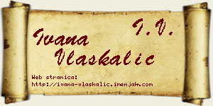Ivana Vlaškalić vizit kartica